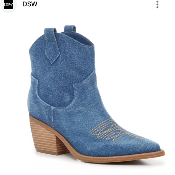 Marc Fisher Gidden Cowboy Booties NWOT 8.5 - Picture 1 of 5